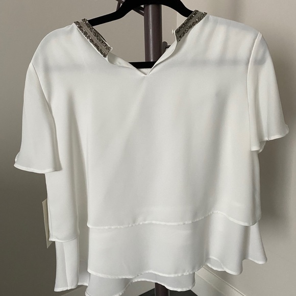 Zara White Top NWT Never Worn - Picture 4 of 5